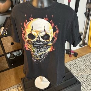 Harley Davidson skull tee Chicago Harley